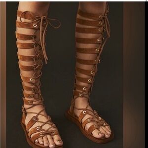 FREE PEOPLE sun chaser tall gladiator sandals
